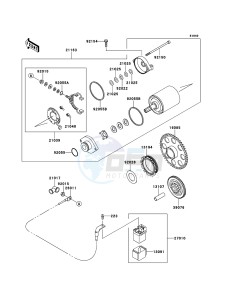 W800 EJ800ACF GB XX (EU ME A(FRICA) drawing Starter Motor