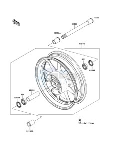 VN1700 CLASSIC VN1700E9F GB XX (EU ME A(FRICA) drawing Front Hub