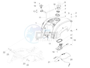 California 1400 Custom ABS 1380 USA-CND drawing Fuel tank