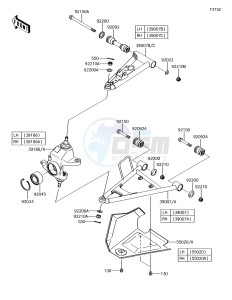 BRUTE FORCE 750 4x4i EPS KVF750HFF EU drawing Front Suspension