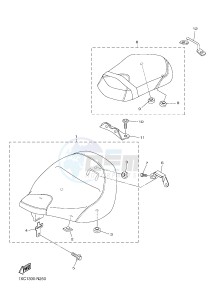 XVS950CU XV950 (1XC1) drawing SEAT