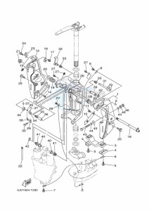 F250DET drawing FRONT-FAIRING-BRACKET