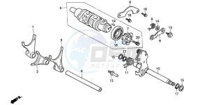 VFR800FI drawing GEARSHIFT DRUM