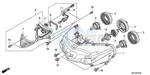 NSA700A9 E / MKH MME drawing HEADLIGHT