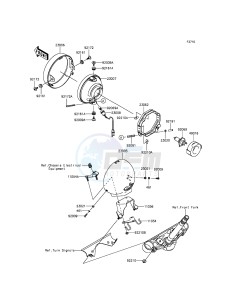 VULCAN 900 CUSTOM VN900CEFA GB XX (EU ME A(FRICA) drawing Headlight(s)(WV)