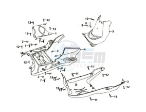 ORBIT 50 25KMH drawing FOOTREST / FRAME COWLING