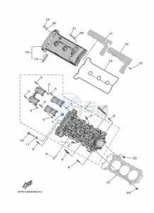 MT-09-SP MTN890D (BAMP) drawing CYLINDER HEAD