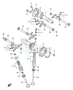 VX800 (E4) drawing CAMSHAFT - VALVE