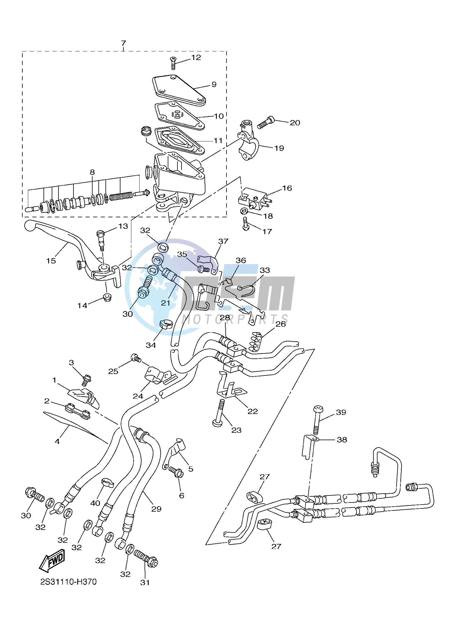 FRONT MASTER CYLINDER