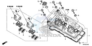 CBR1000RRG CBR1000 - Fireblade Europe Direct - (ED) drawing CYLINDER HEAD COVER