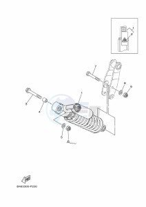 YFM700R (BCXH) drawing REAR SUSPENSION