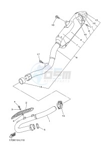 YZ250F (17DH 17DJ 17DK 17DL) drawing EXHAUST