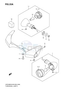 VZR1800 (E3-E28) INTRUDER drawing TURNSIGNAL LAMP (VZR1800K8 K9 NK8 NK9 L0)