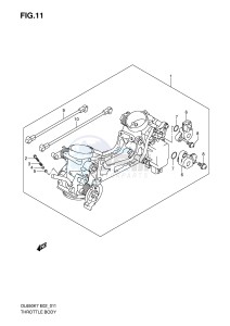 DL650 (E2) V-Strom drawing THROTTLE BODY