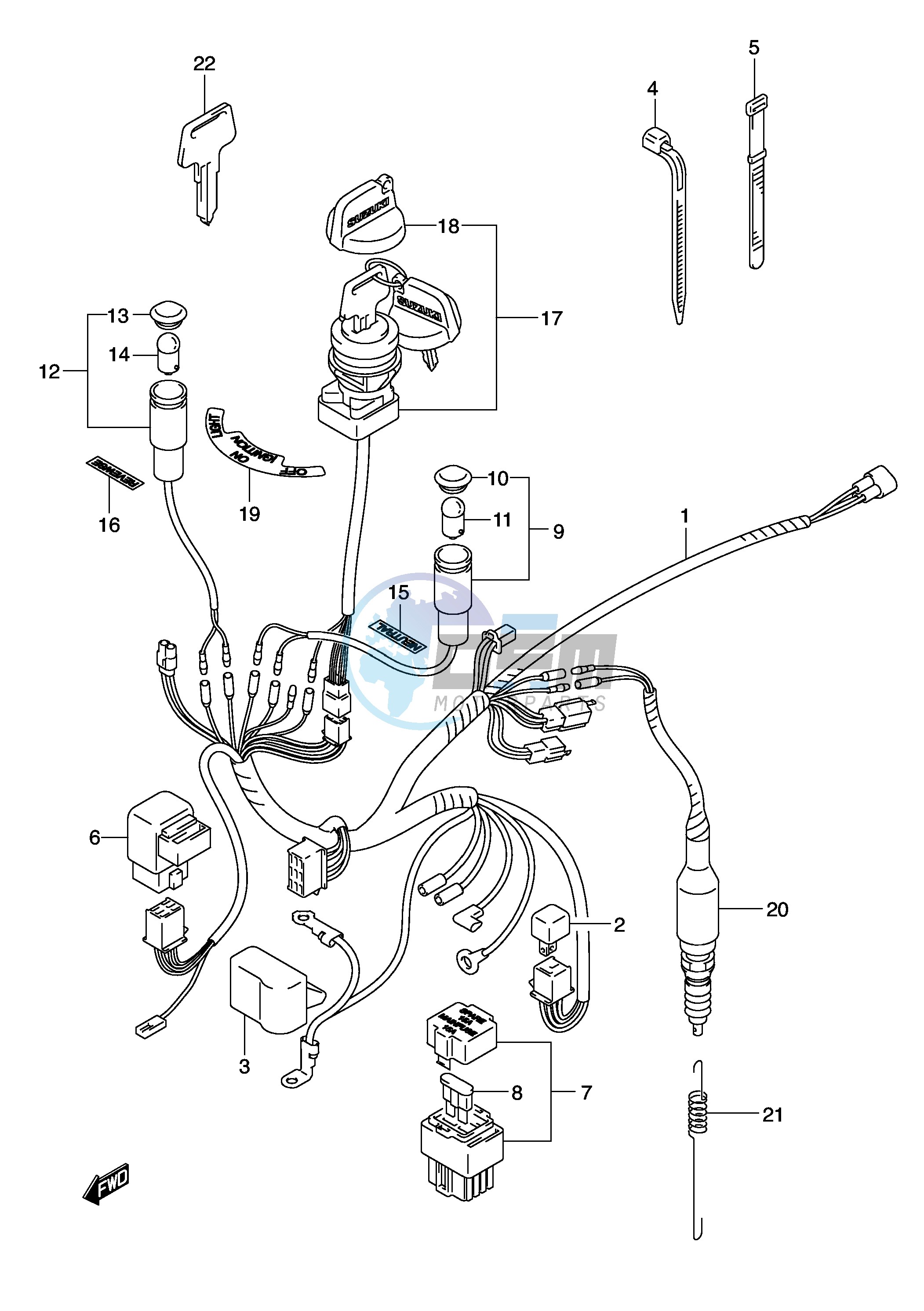 WIRING HARNESS (MODEL K2)