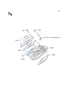 KAF 400 A [MULE 610 4X4] (A6F-AF) AAF drawing CYLINDER HEAD