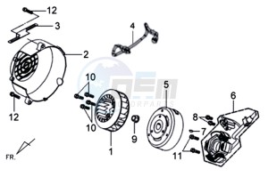 MIO 100 drawing MAGNETO / FLYWHEEL