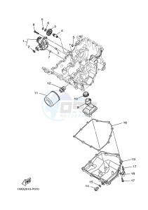 YZF-R25 249 (1WD9) drawing OIL PUMP