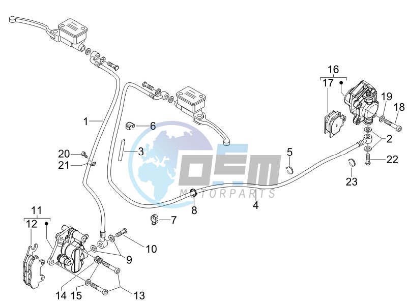 Brakes pipes - Calipers