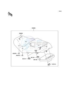 1400GTR_ABS ZG1400CBF FR GB XX (EU ME A(FRICA) drawing Seat