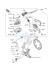 Z1000_ABS ZR1000ECFA FR XX (EU ME A(FRICA) drawing Front Master Cylinder