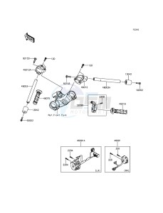 ZZR1400 ABS ZX1400FFF FR GB XX (EU ME A(FRICA) drawing Handlebar