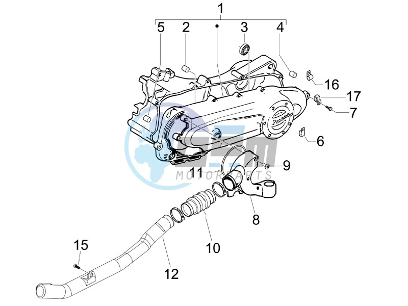 Crankcase cover - Crankcase cooling