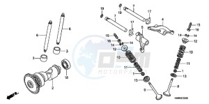 TRX250TMB drawing CAMSHAFT/ VALVE