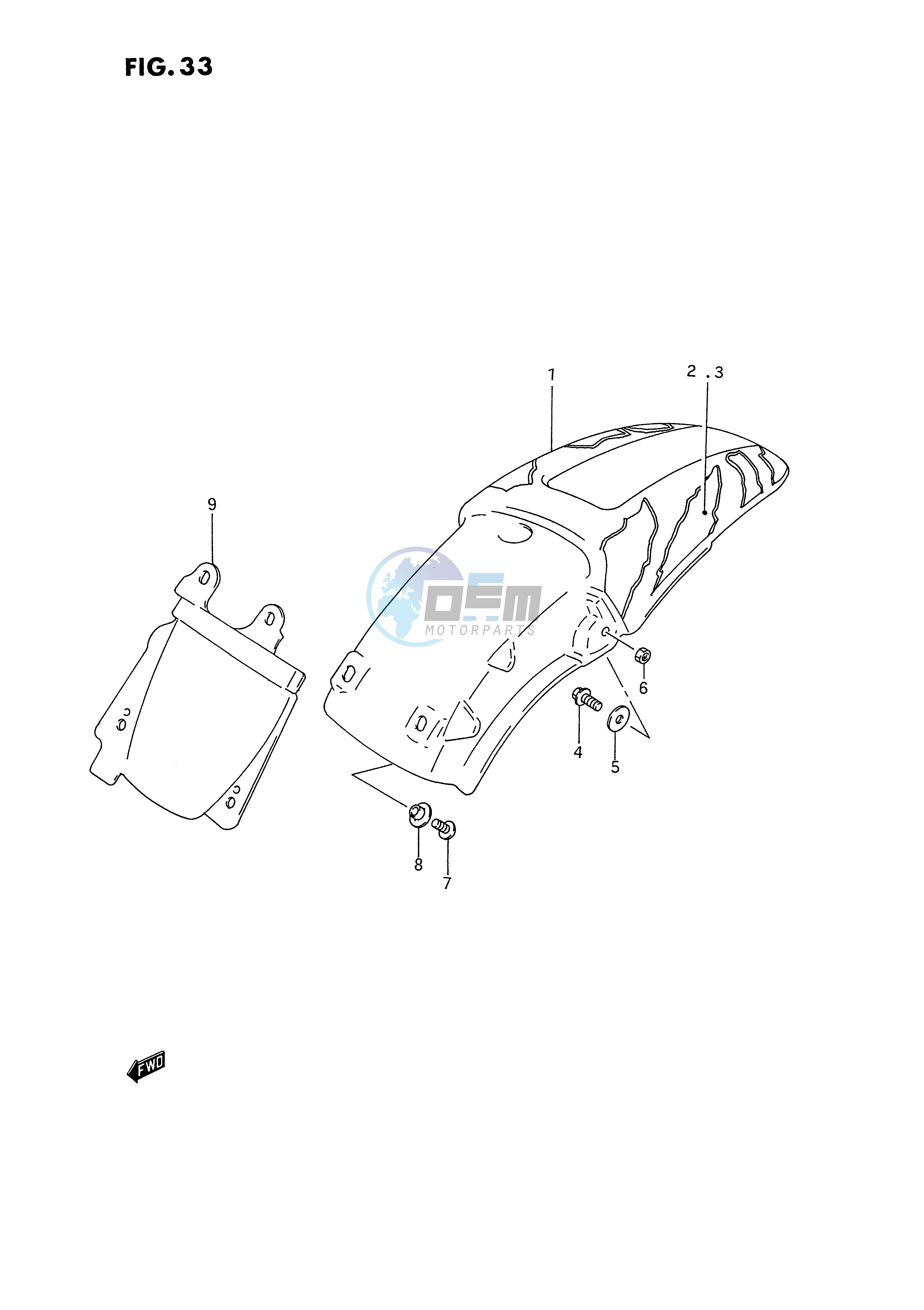 REAR FENDER (MODEL N)