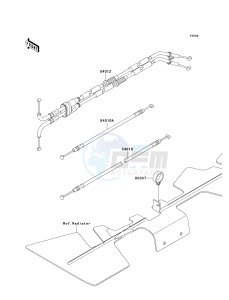 KRF 750 F [TERYX 750 4X4 NRA OUTDOORS] (F8F) C8FA drawing CABLES