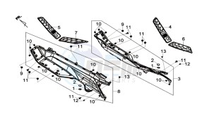 MAXSYM 600I ABS drawing FOOTREST