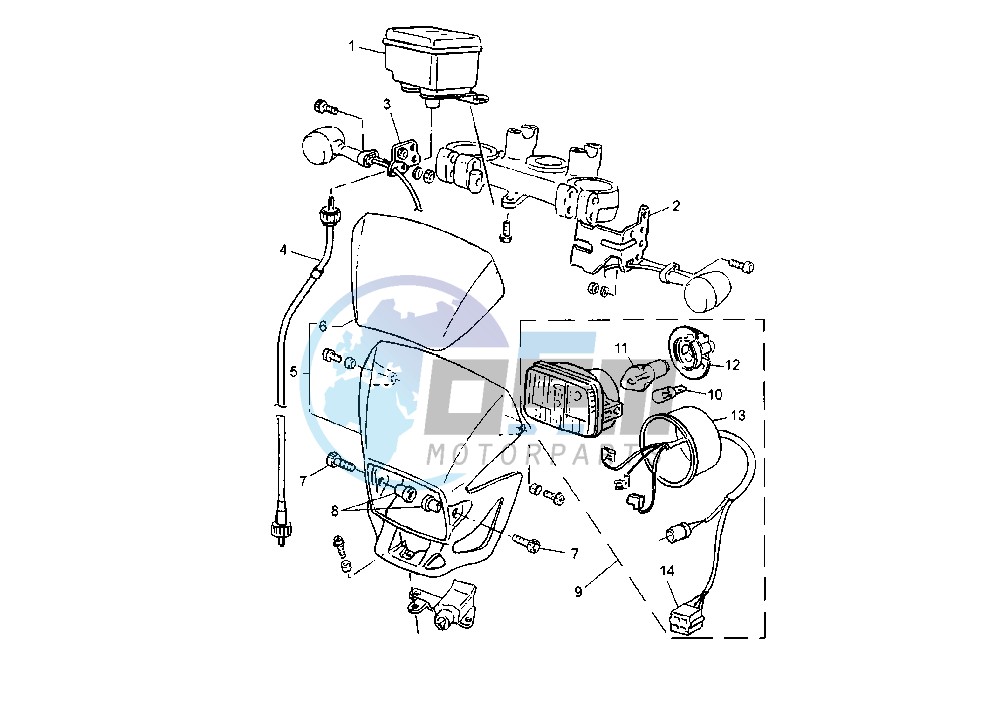 HEADLIGHT-METERS EURO KIT