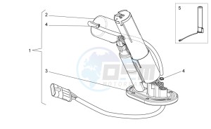 Breva V IE 850 drawing Internal fuel pump