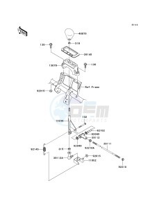 KVF 750 B (BRUTE FORCE 750 4X4I) (B6F-B7FA) B6F drawing CONTROL