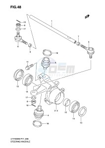 LT-F400 (P17) drawing STEERING KNUCKLE