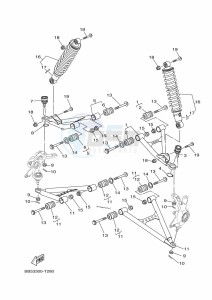 YFM450FWBD YFM45KPXK (BB5D) drawing FRONT SUSPENSION & WHEEL