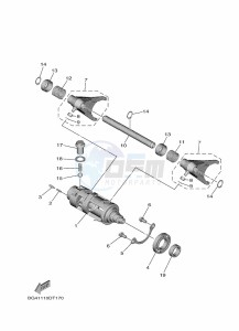 YXF850ES YX85FPSN (BARH) drawing SHIFT CAM & FORK