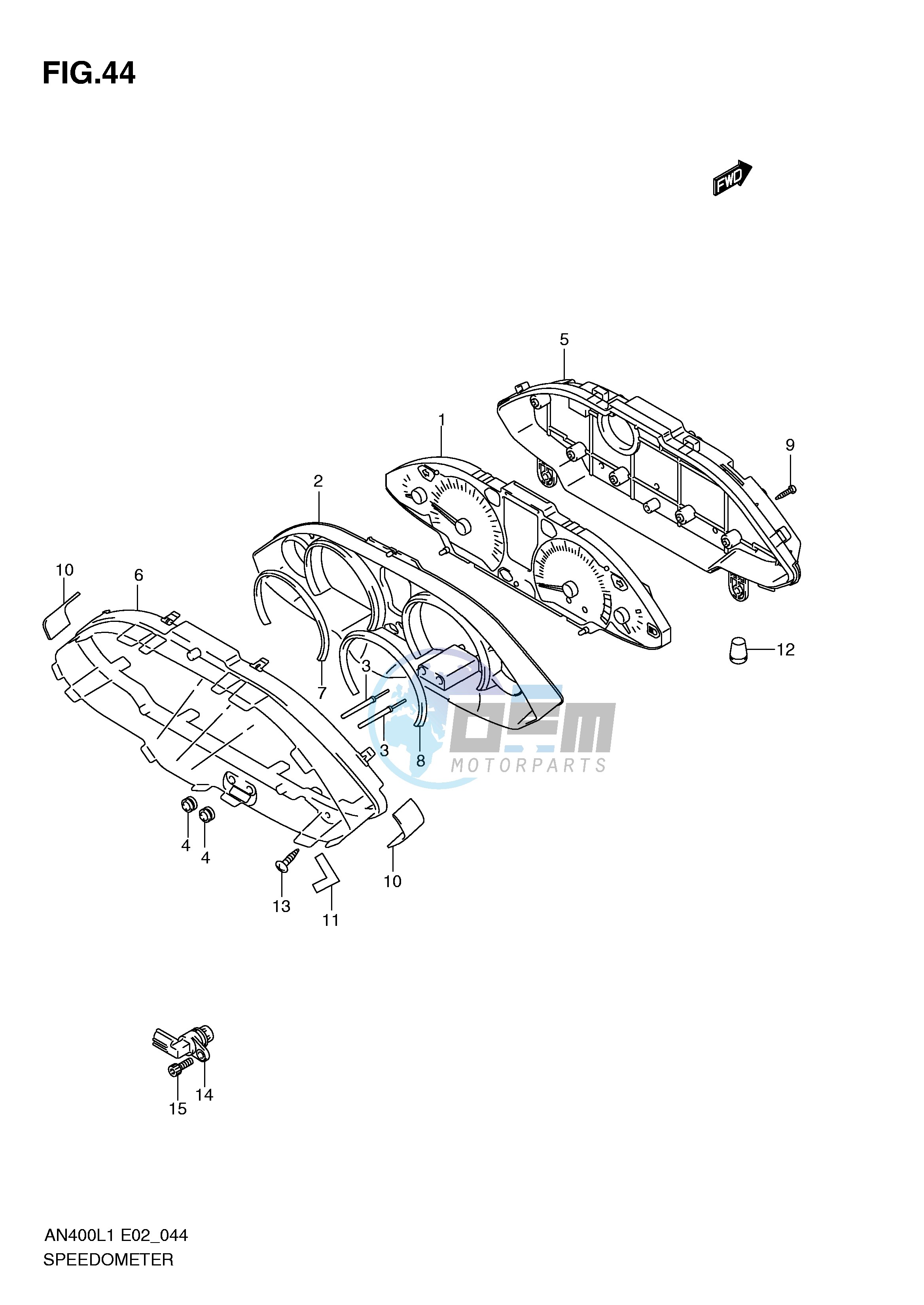 SPEEDOMETER (AN400ZAL1 E51)