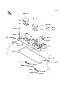 JET SKI STX-12F JT1200D7F FR drawing Cylinder Head Cover