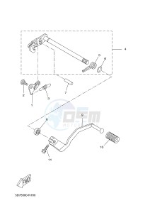 YZF-R125 R125 (5D78 5D78 5D78 5D78) drawing SHIFT SHAFT