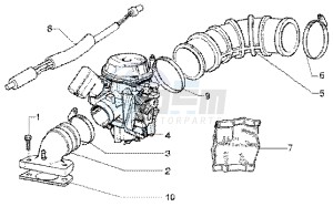 ET4 50 drawing Carburettor inlet