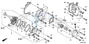 CB1000RF CB1000R 2ED drawing WATER PUMP