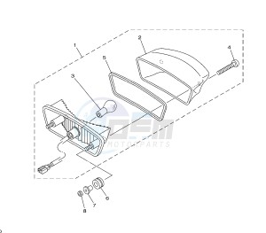 YBR 125 drawing TAILLIGHT