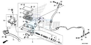 VFR1200XLF CrossTourer - VFR1200X 2ED - (2ED) drawing CLUTCH MASTER CYLINDER