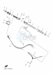 YZF690 YZF-R7 (BEBG) drawing STEERING HANDLE & CABLE