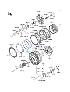 ZZR1400_ABS ZX1400FEF FR GB XX (EU ME A(FRICA) drawing Clutch