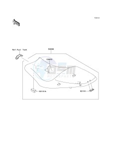 ER 650 A [ER-6N (EUROPEAN] (A6S-A8F) A8F drawing SEAT