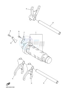 XJ6FA 600 DIVERSION F (ABS) (1DGC 1DGD) drawing SHIFT CAM & FORK