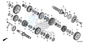 NC750XAE NC750XA Europe Direct - (ED) drawing TRANSMISSION ( NC750X/ XA)