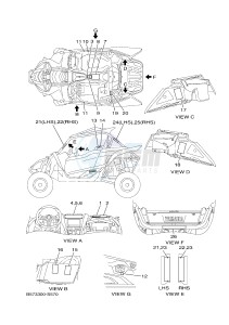 YXZ1000R YXZ10YEXJ YXZ1000R (B0FA) drawing EMBLEM & LABEL 1